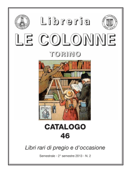 Catalogo 46 - Libreria Antiquaria Le Colonne
