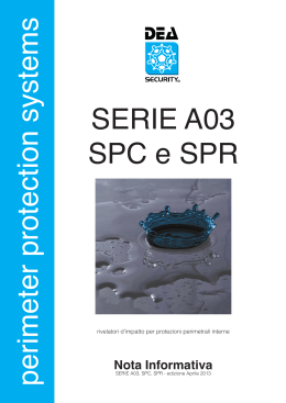perimeter protection systems SERIE A03 SPC e SPR