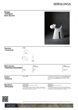 Doggy ⁄ Designer Eero Aarnio Tecnico ⁄ Technical Colori