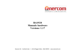 BAS920 Manuale hardware Versione 1.17