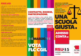 Pieghevole FLC CGIL elezioni RSU 2015