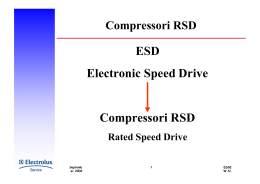 ESD Electronic Speed Drive Compressori RSD