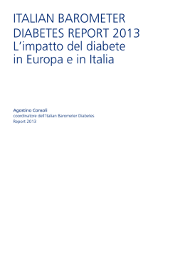 Italian Barometer Diabetes report - Università degli Studi di Padova