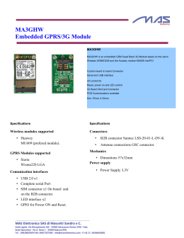 MA3GHW Embedded GPRS/3G Module