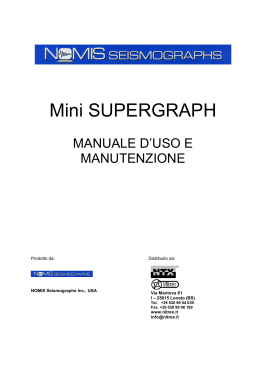 Istruzioni d`uso del super minigraph