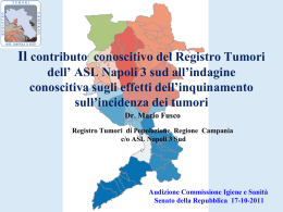 Audizione Asl Napoli 3 Sud