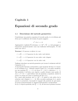 Eq. secondo grado- metodo tangenti parabola