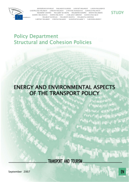 ENERGY AND ENVIRONMENTAL ASPECTS OF THE TRANSPORT