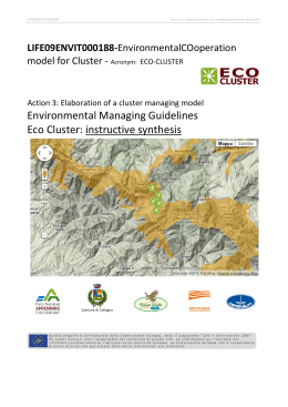 Environmental Managing Guidelines Eco Cluster