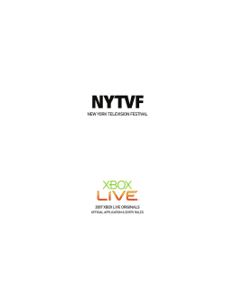NYTVF Xbox LIVE Originals Contest