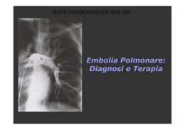 Embolia Polmonare: Diagnosi e Terapia