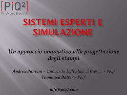Sistemi esperti e simulazione A. Panvini, Botter