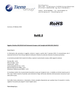 RoHS 2 - Tierre Group