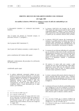 Direttiva 2005/33/CE - Ministero dell`Ambiente
