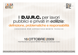 Il DURC irregolare - Cassa Edile Cuneo