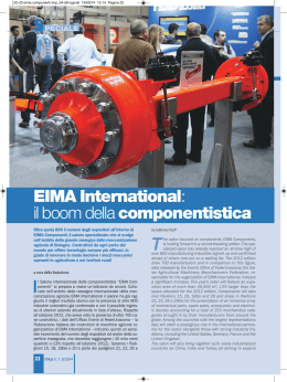 EIMA International: il boom della componentistica