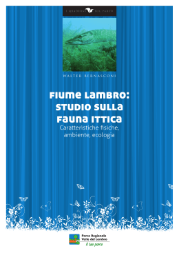 fiume lambro: studio sulla fauna ittica