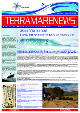 newsletter n.7 - Terramareitalia