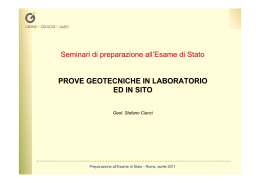 Preparazione all`Esame di Stato - Roma, aprile 2011
