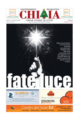 FATE LUCE - Chiaia Magazine