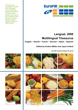 3 langual 2008 multilingual thesaurus