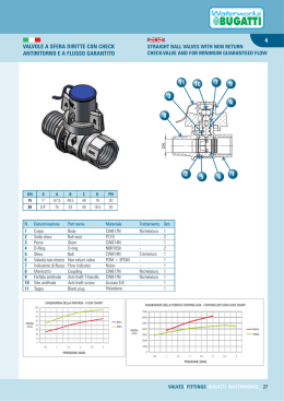 Straight ball valves with non return check-valve and