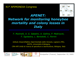 APENET: Network for monitoring honeybee mortality and colony