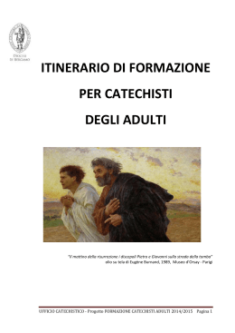 itinerario di formazione per catechisti degli adulti