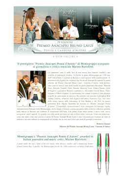 Montegrappa "Premio Anacapri Penna d`Autore"