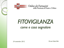 Diapositiva 1 - Ordine dei Farmacisti della provincia di Pesaro e
