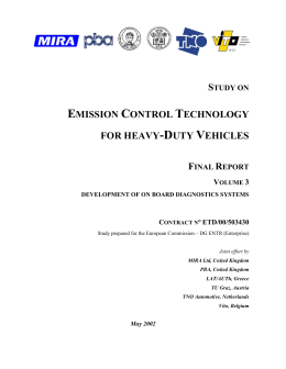 EMISSION CONTROL TECHNOLOGY FOR HEAVY