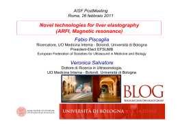 Fabio Piscaglia Novel technologies for liver elastography