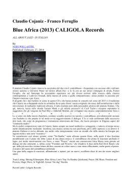 Blue Africa (2013) CALIGOLA Records