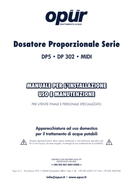 manuale DOSATORE PROPORZIONALE serie DP5 3/4″ – 1