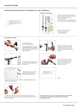 Istruzioni per il montaggio Set di tensionamento per teli