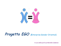 Progetto EGO (Enterprise Gender Oriented)