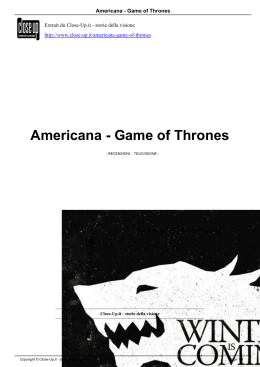 Americana - Game of Thrones