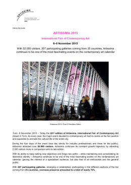 artissima 2015 closing press release