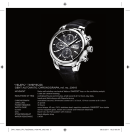 TIMEPIECES GENT AUTOMATIC CHRONOGRAPH, ref. no