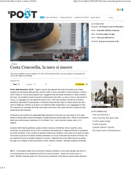 Costa Concordia, la nave si muove | Il Post