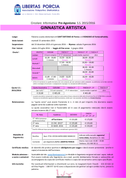 Circolare Ginnastica Artistica Preagonistica 2015/2016 (PDF 107.12