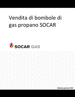 Vendita di bombole di gas propano SOCAR
