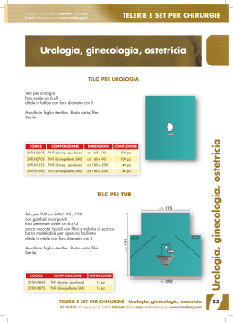 Urologia, ginecologia, ostetricia Urologia, ginecologia, ostetricia