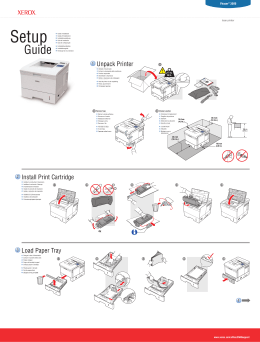 Phaser 3500 Laser Printer Setup Guide