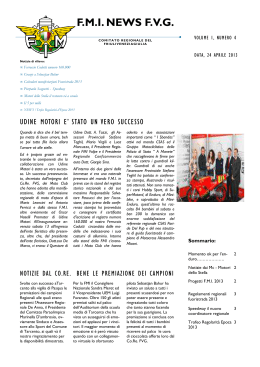 Fmi News FVG Aprile - FMI Friuli Venezia Giulia