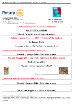 bollettino n° 31 - 22/04/2014