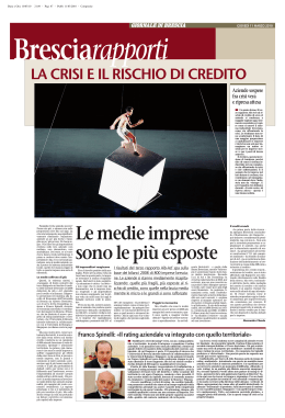 Giornale di Brescia- 11.03.2010 - LA CRISI E IL