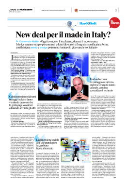New deal per il made in Italy?