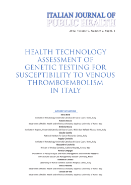health technology assessment of genetic testing for susceptibility to