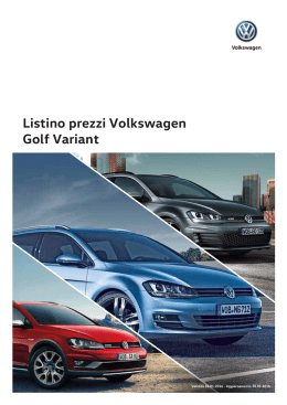 Listino prezzi Volkswagen Golf Variant
